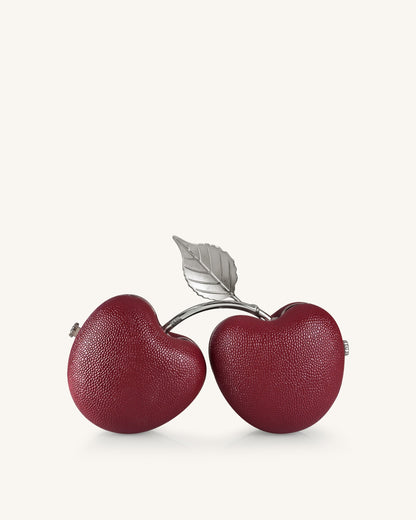 Aureline Cherry Shaped Clutch - Red