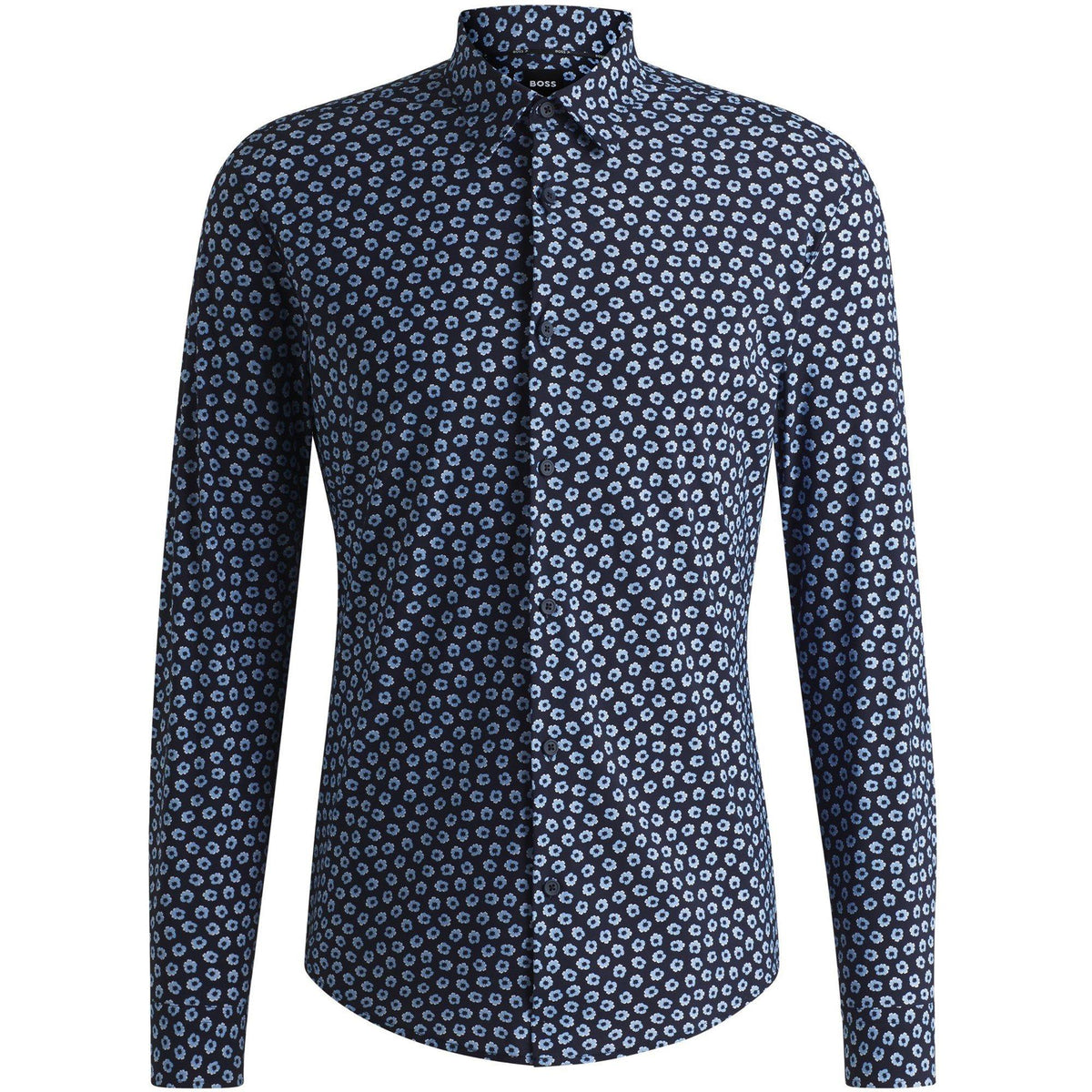 Men's P-Roan-Kent-C1-233 Patterned Long-Sleeve Shirt