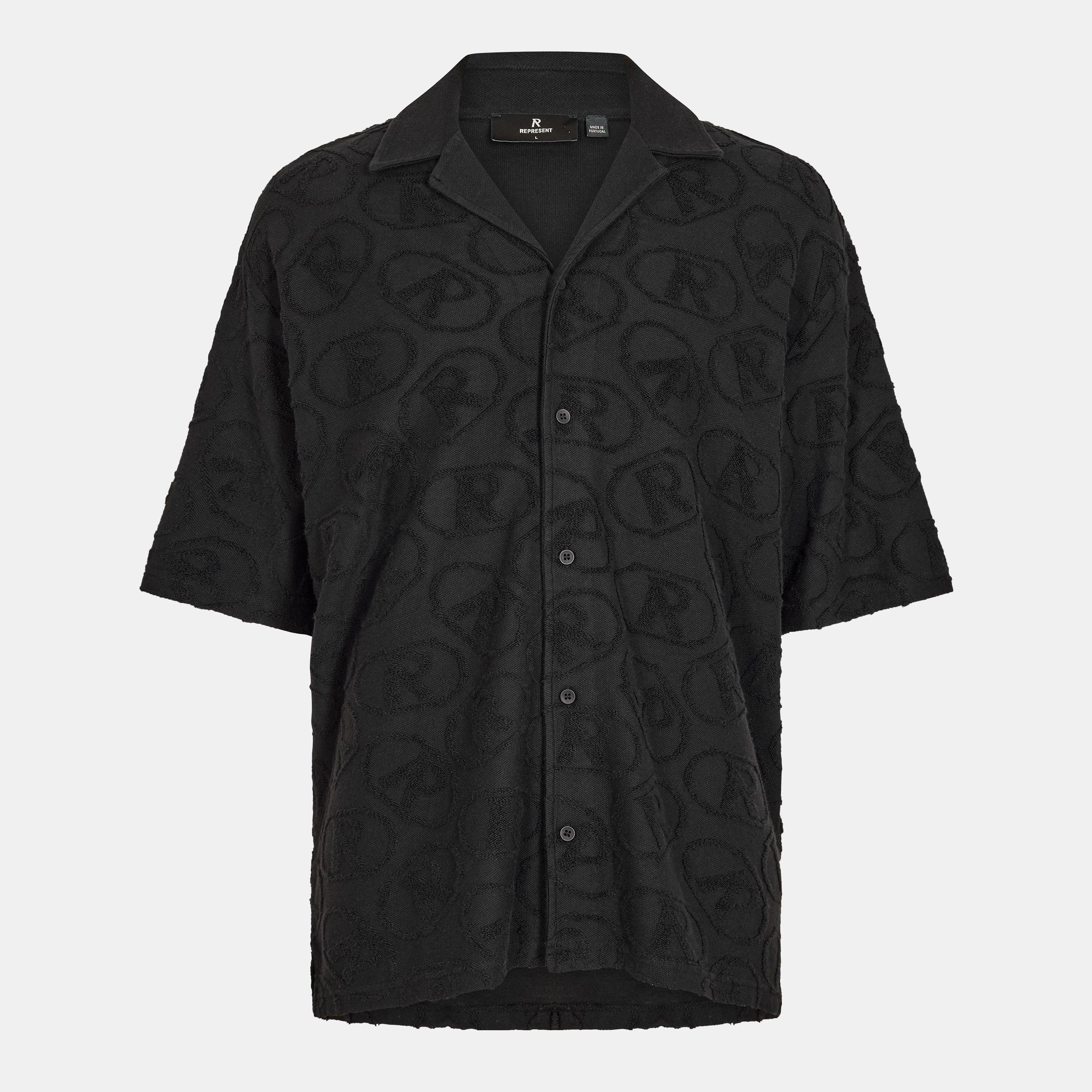 Men's Rep All-over Towel Shirt, Towel Fabric
