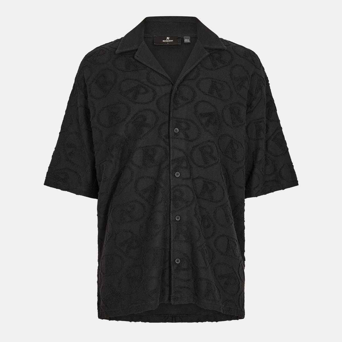 Men's Rep All-over Towel Shirt, Towel Fabric