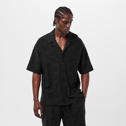 Men's Rep All-over Towel Shirt, Towel Fabric