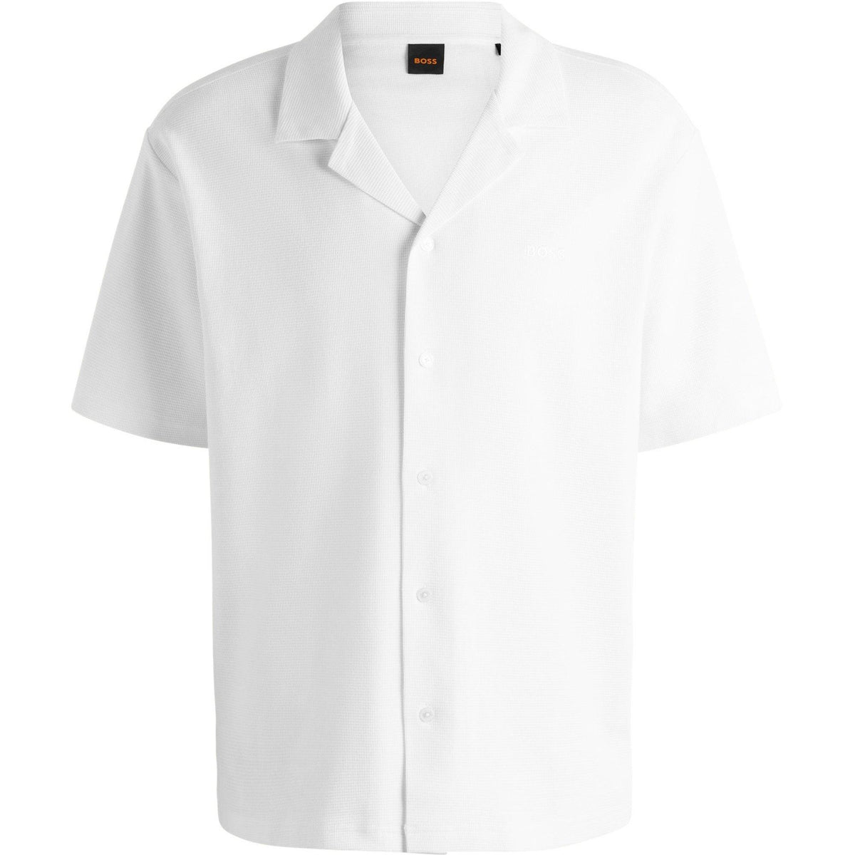 Embroidered Waffle Bowling Shirt