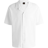 Embroidered Waffle Bowling Shirt
