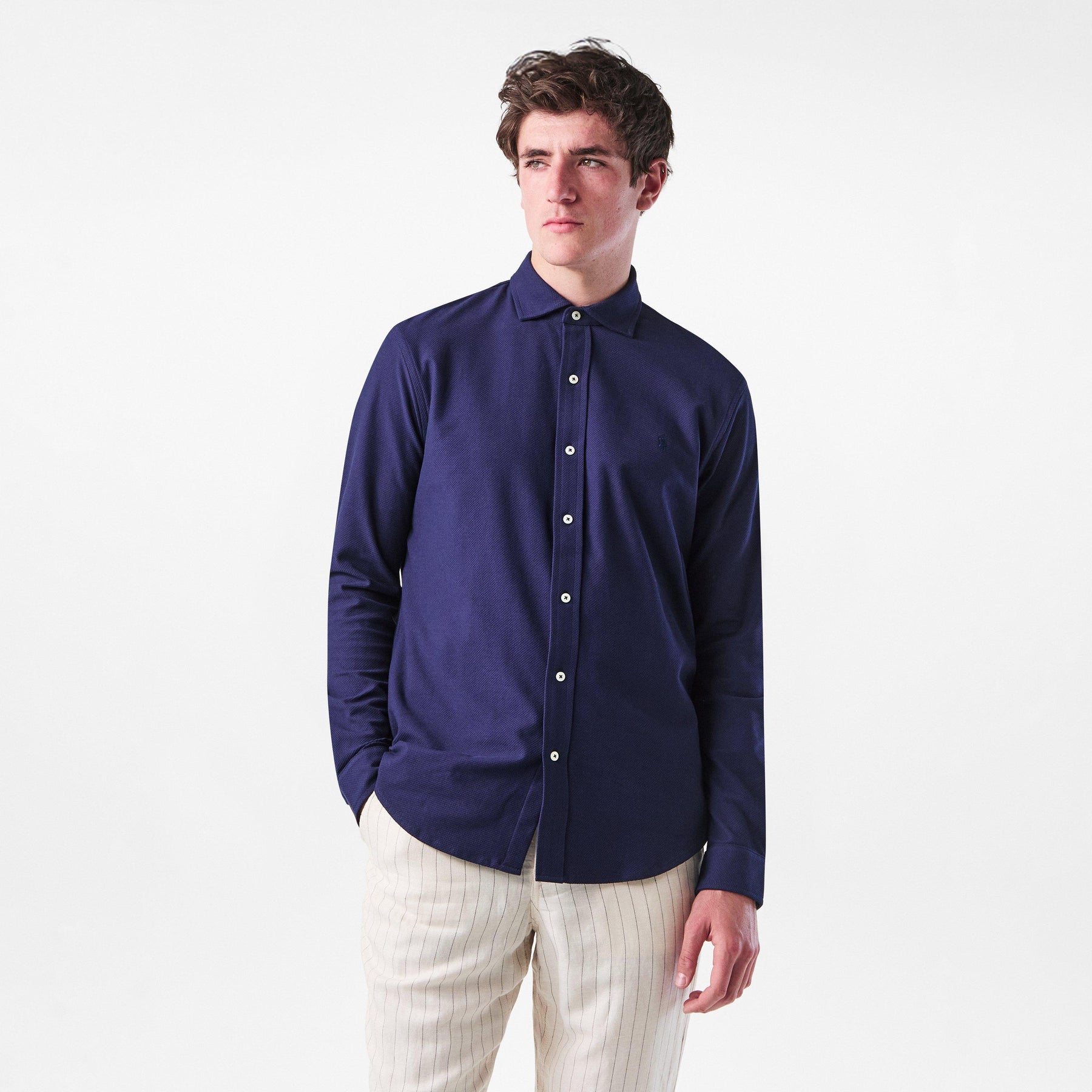 Men's Estate Long-Sleeve Plain Shirt
