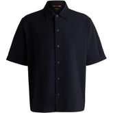 Men's Lapoully Seer Plain Short-Sleeve Shirt