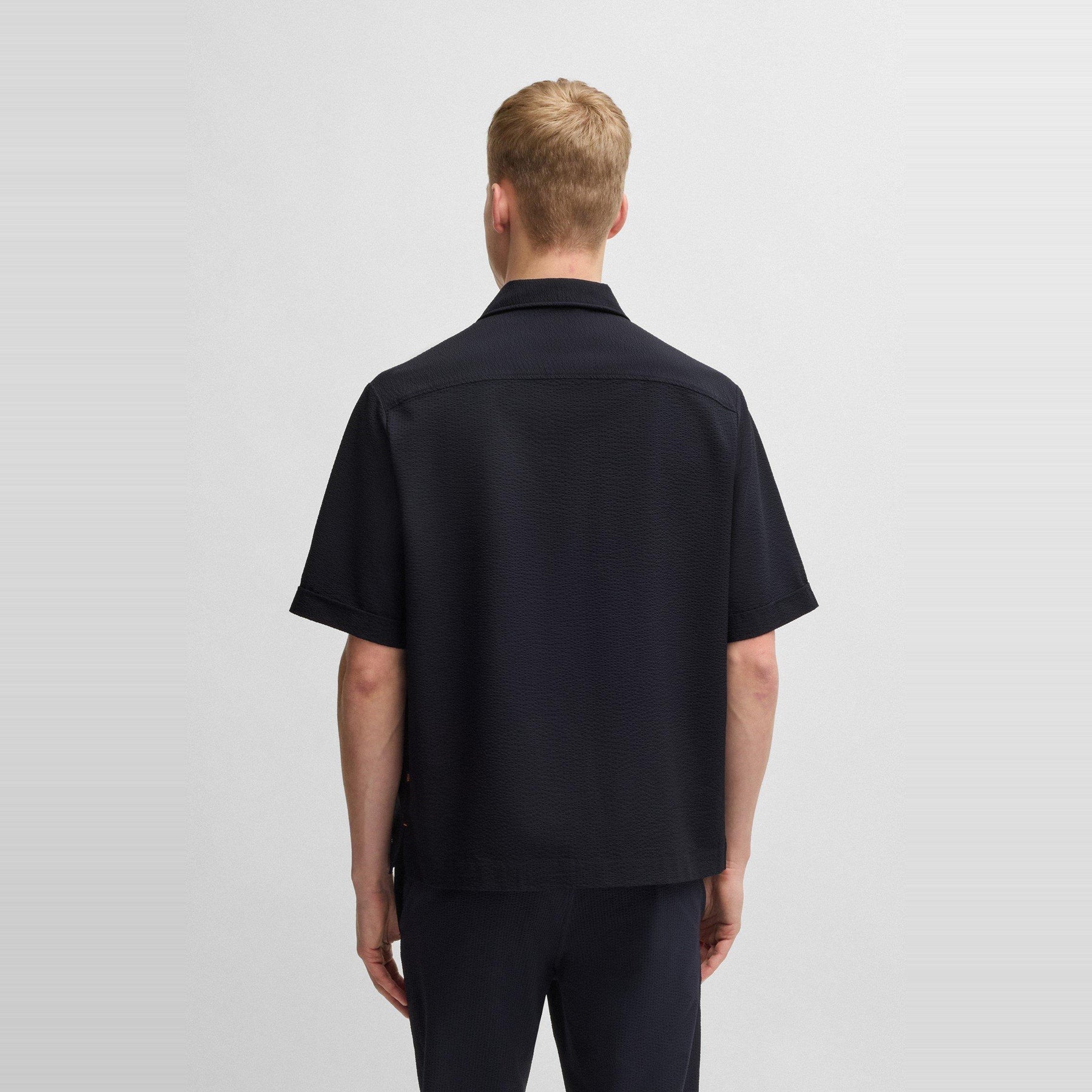 Men's Lapoully Seer Plain Short-Sleeve Shirt