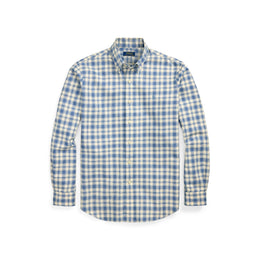Custom Fit Plaid Oxford Shirt