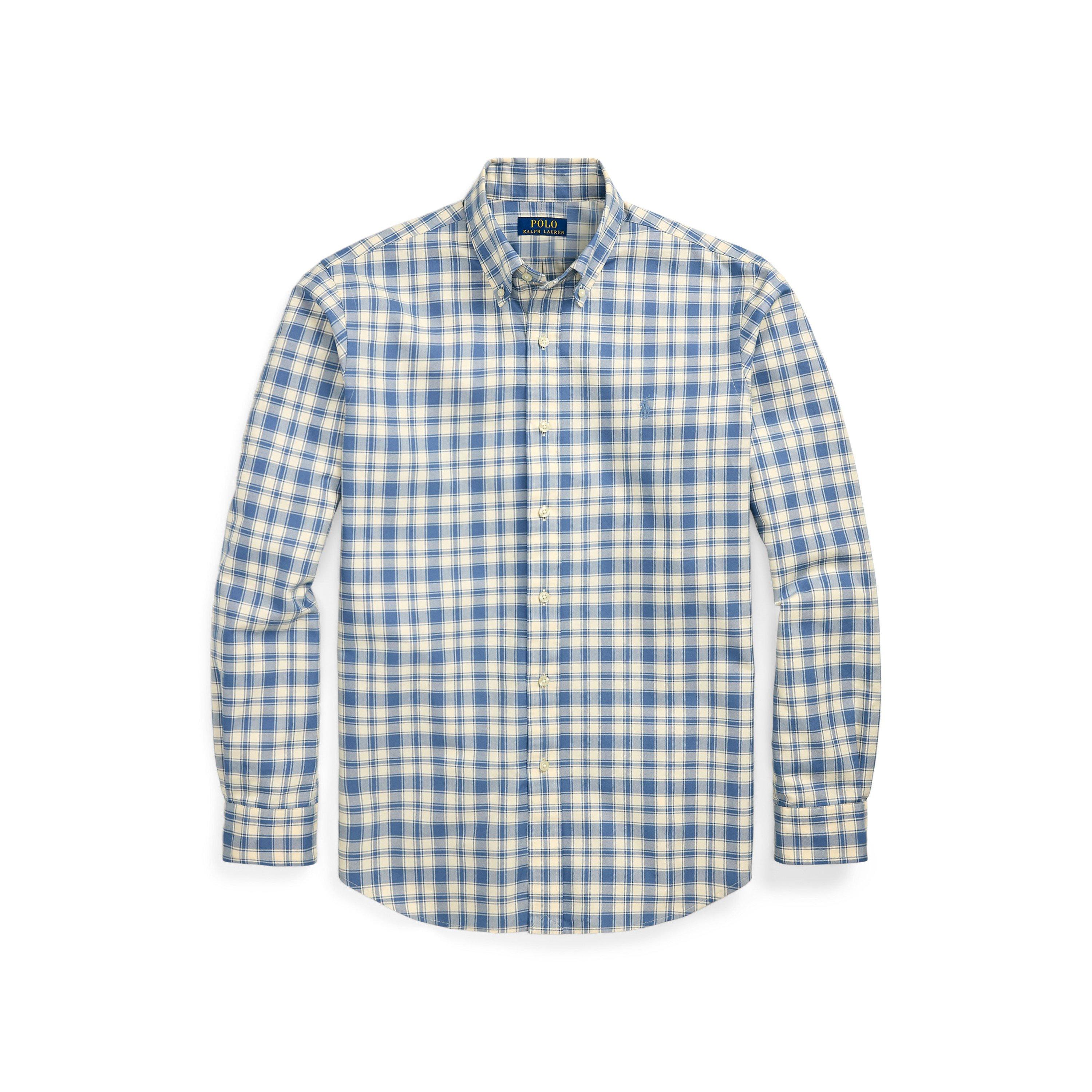 Custom Fit Plaid Oxford Shirt