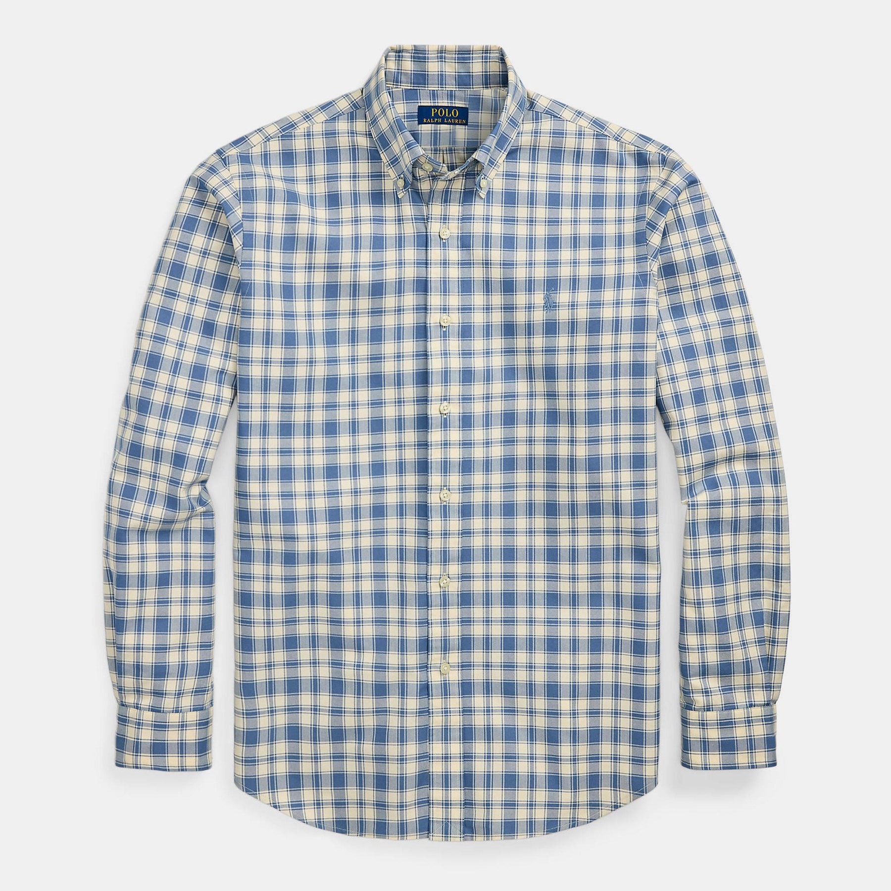Custom Fit Plaid Oxford Shirt