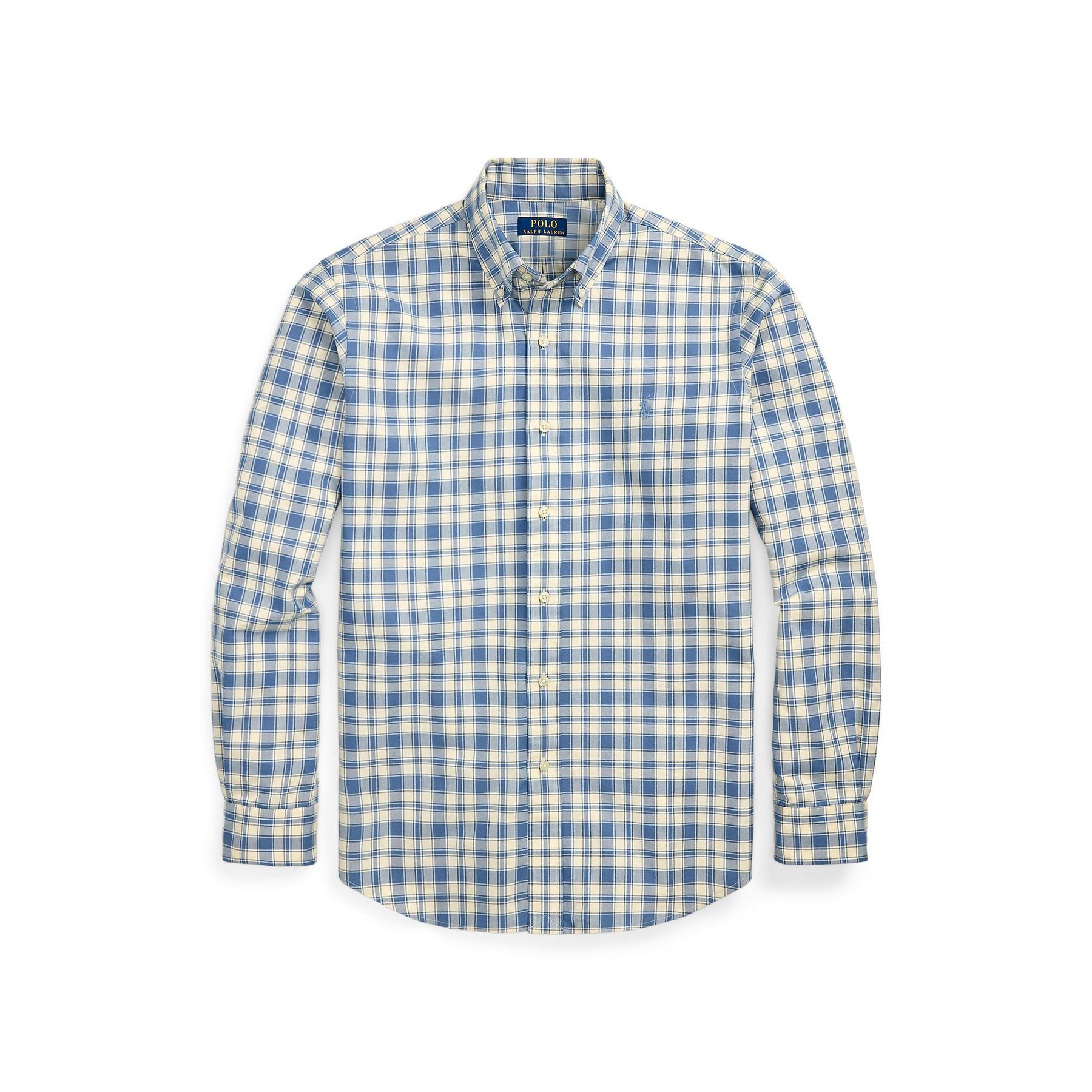 Custom Fit Plaid Oxford Shirt