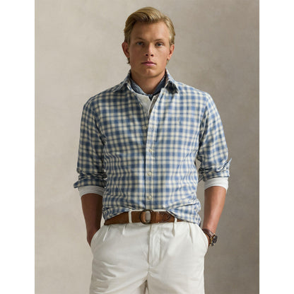 Custom Fit Plaid Oxford Shirt