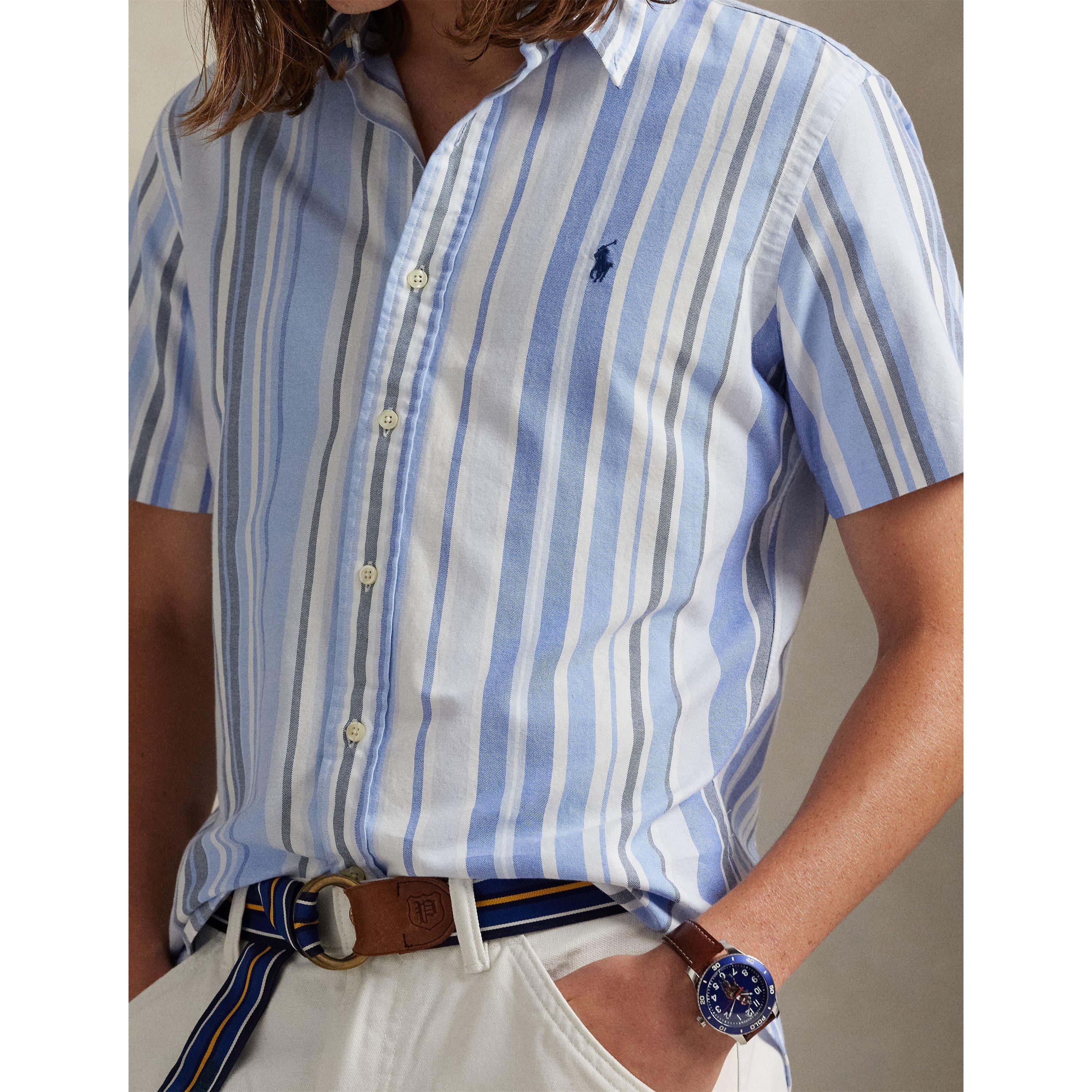 Custom Fit Striped Oxford Shirt