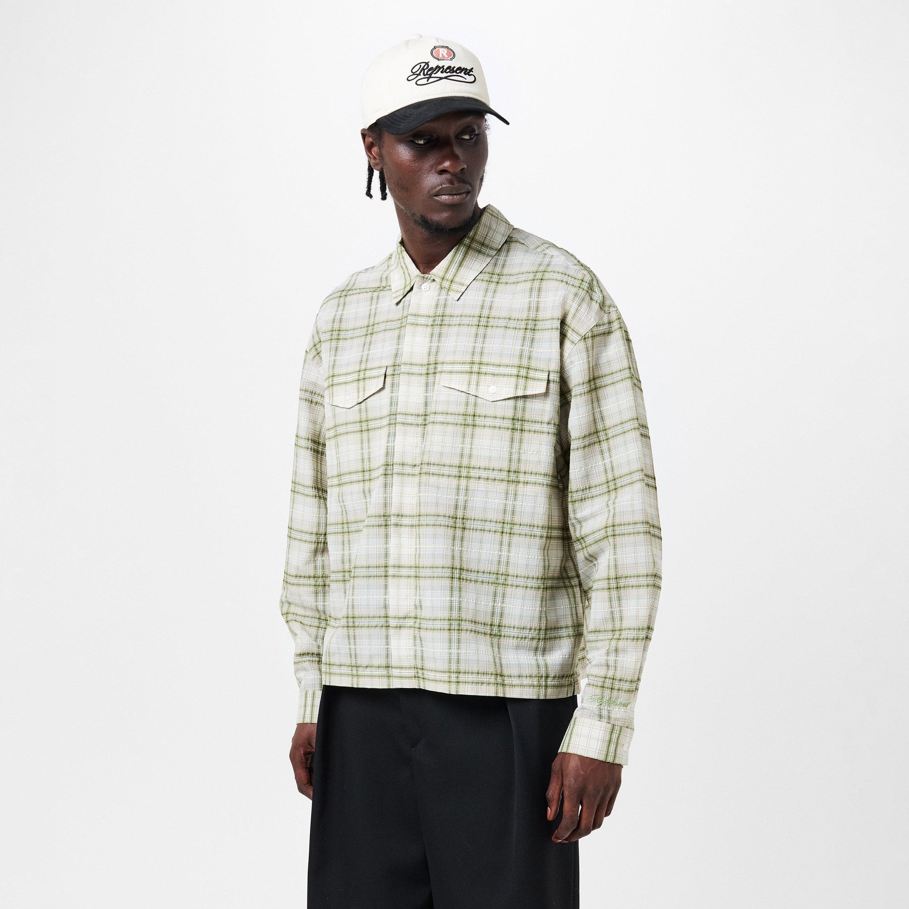 Men's Rep Sheer Flan Shirt, Sheer Fabric