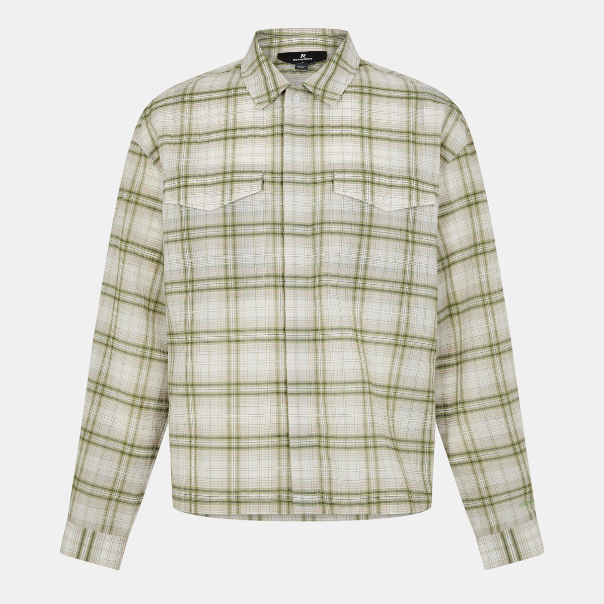 Men's Rep Sheer Flan Shirt, Sheer Fabric