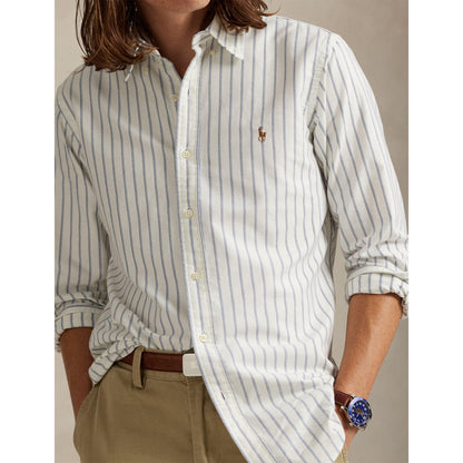 Multi-coloured Striped Poplin Shirt