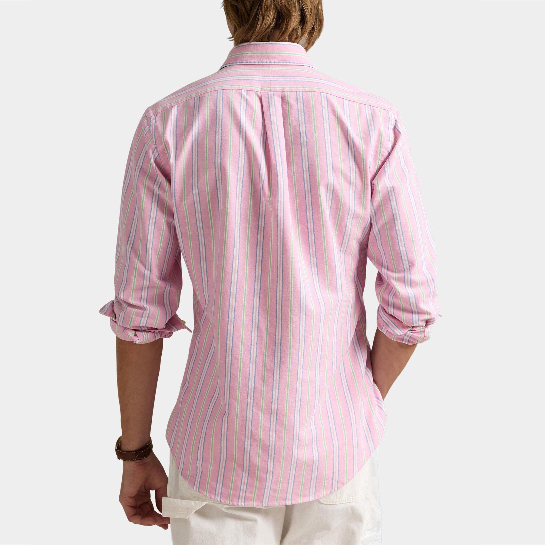 Multi-coloured Striped Poplin Shirt