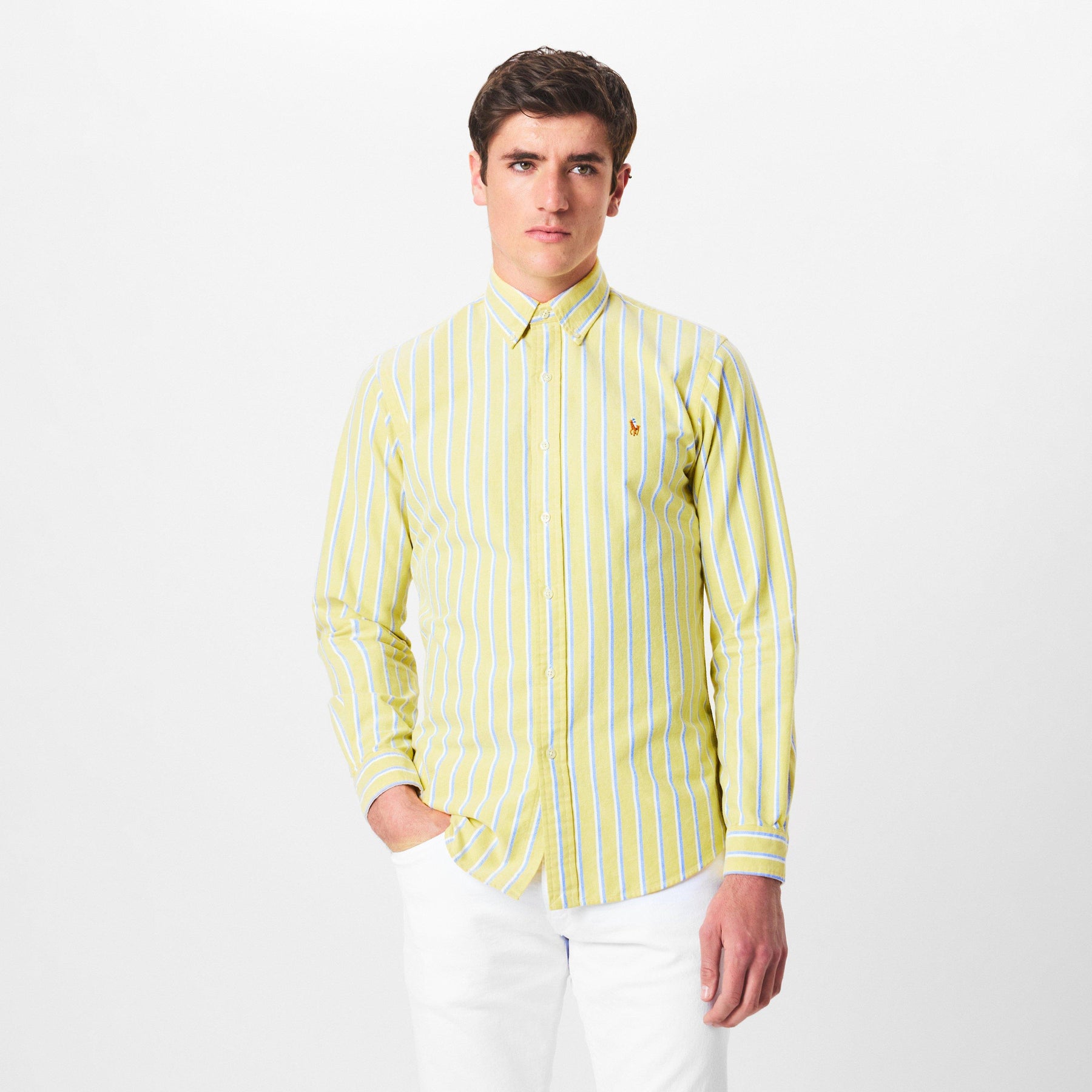 Multi-coloured Striped Poplin Shirt