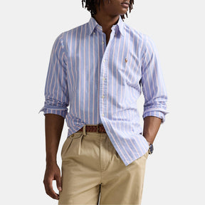 Multi-coloured Striped Poplin Shirt