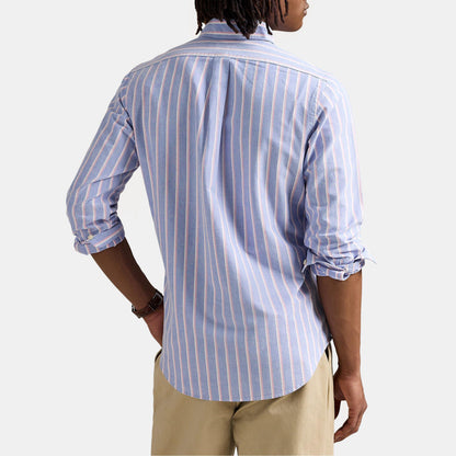 Multi-coloured Striped Poplin Shirt