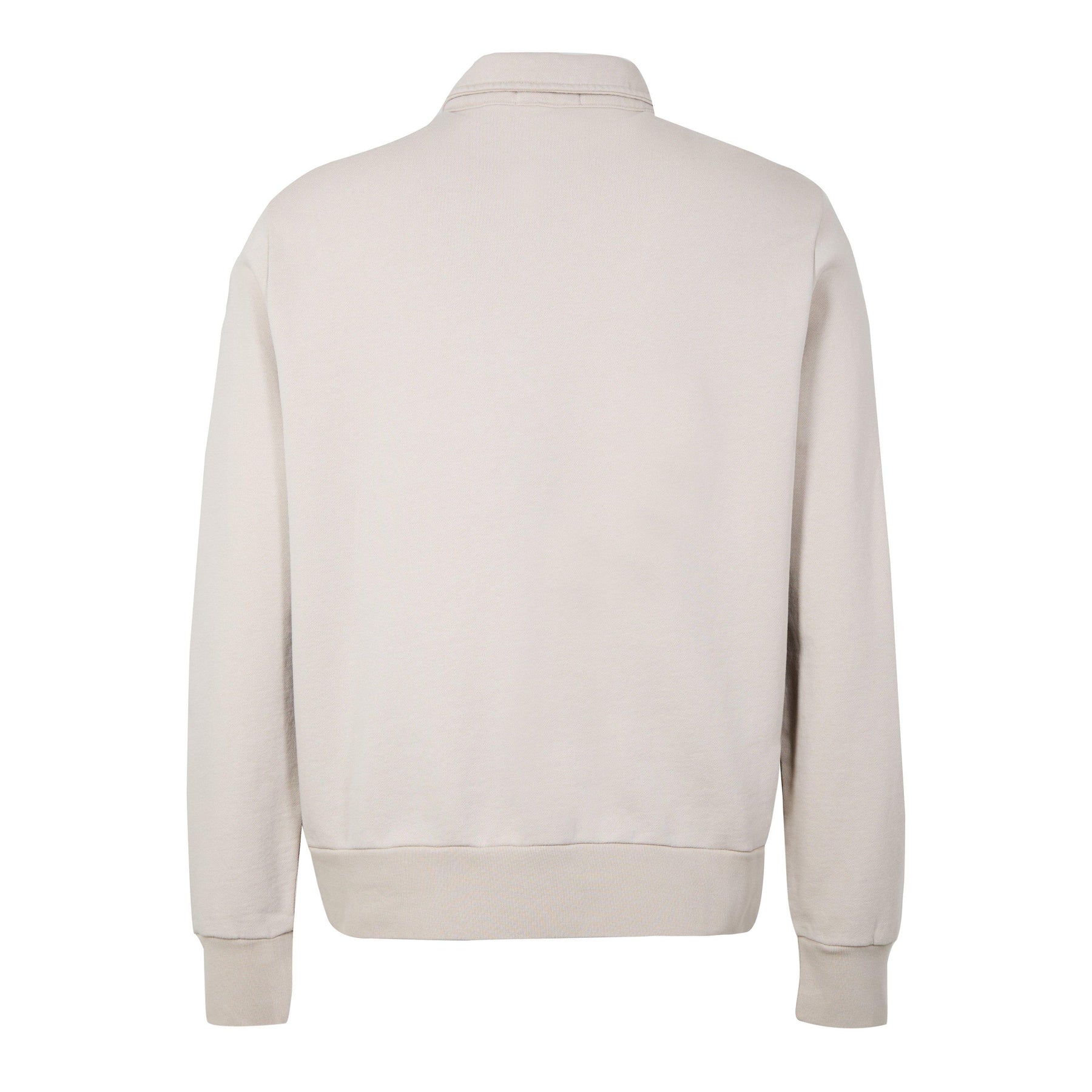Loopback Terry Cotton Quarter Zip Sweater