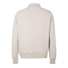 Loopback Terry Cotton Quarter Zip Sweater