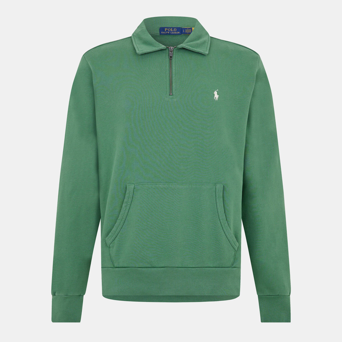 Loopback Terry Cotton Quarter Zip Sweater