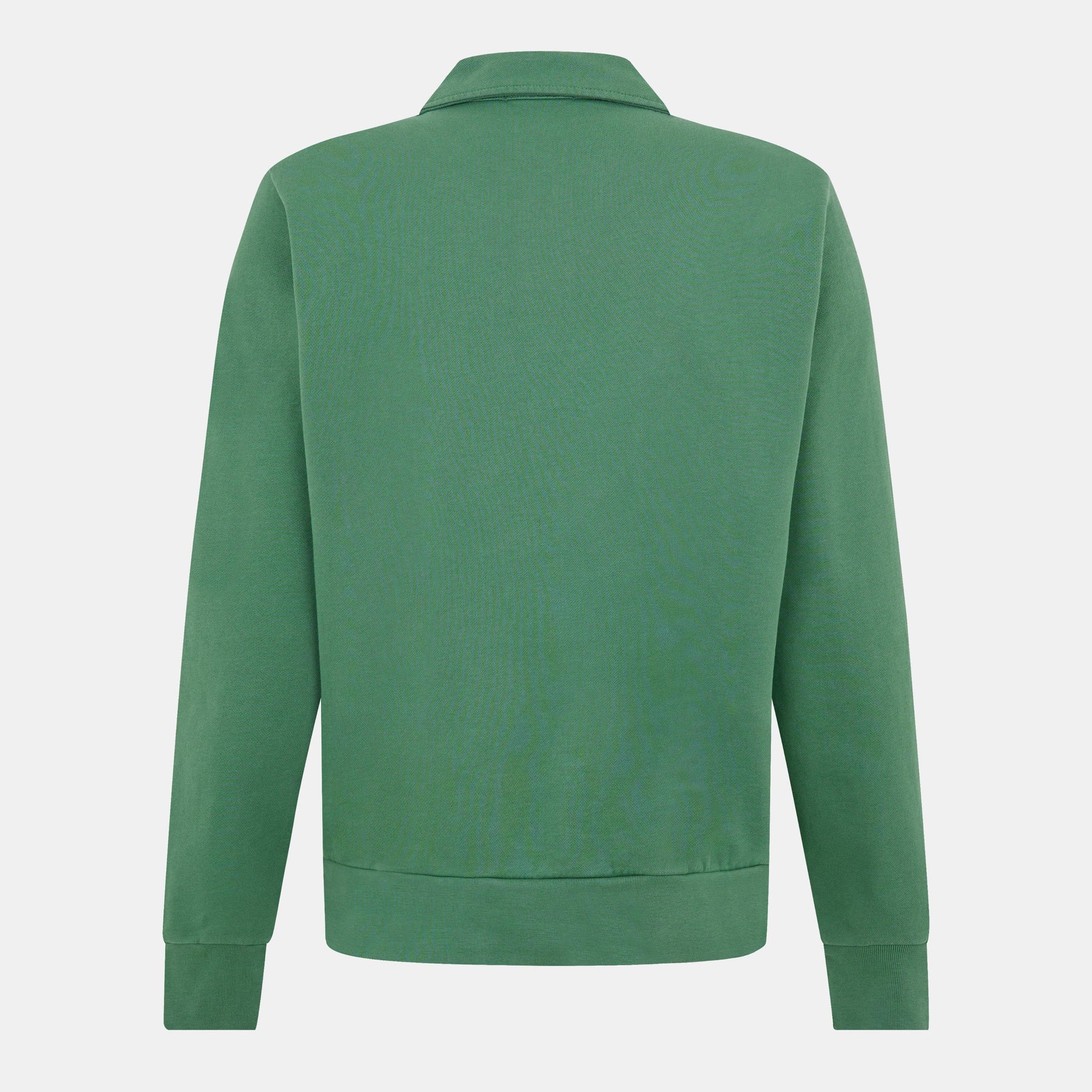 Loopback Terry Cotton Quarter Zip Sweater