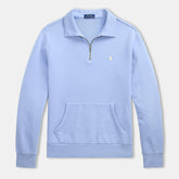 Loopback Terry Cotton Quarter Zip Sweater