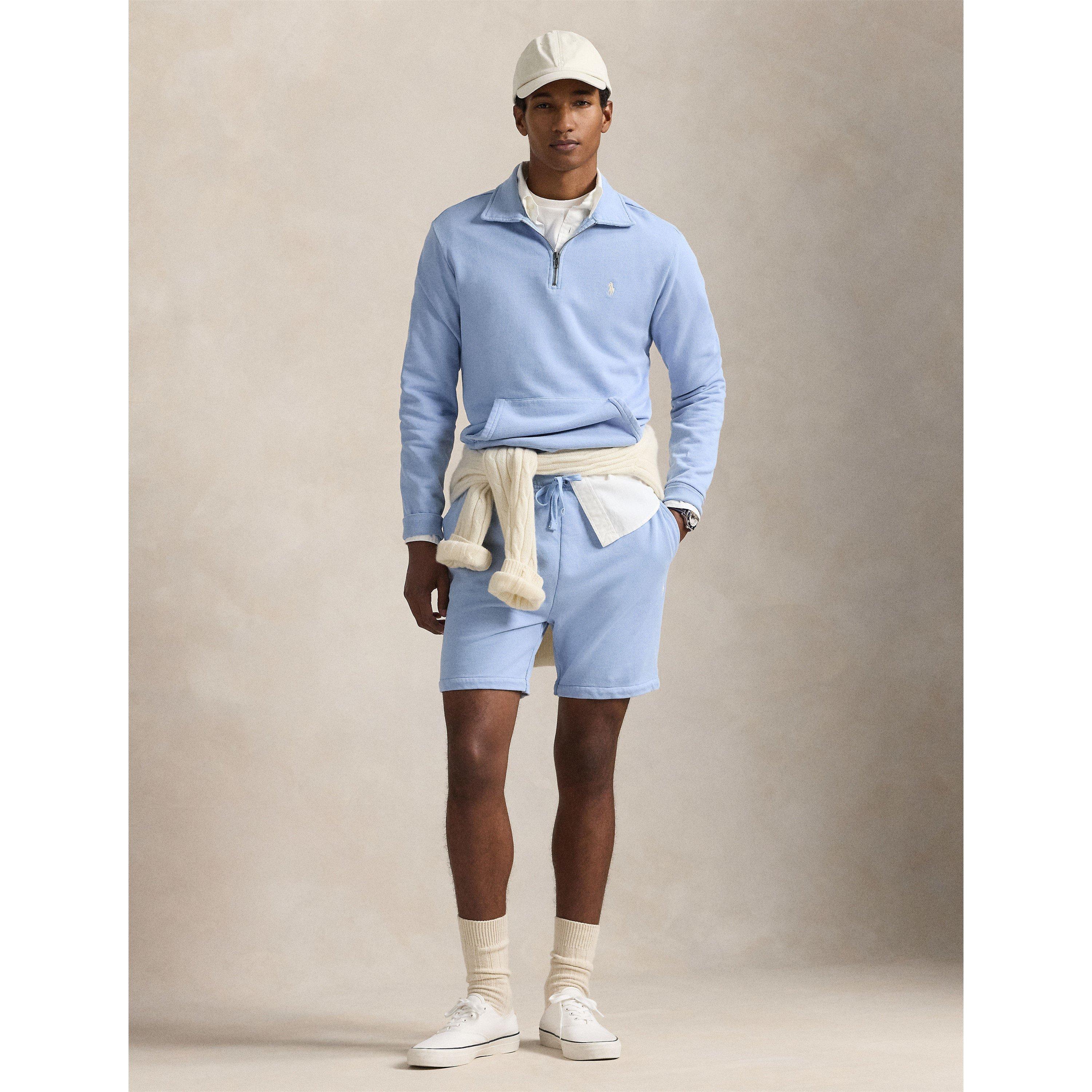 Loopback Terry Cotton Quarter Zip Sweater