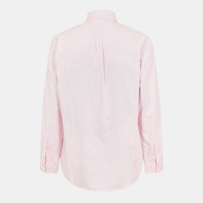 Men's Oxford Striped Long-Sleeve Patterned Shirt