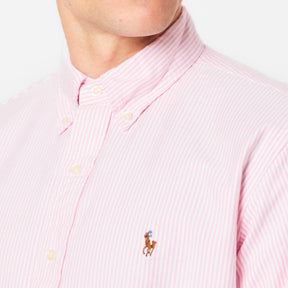 Men's Oxford Striped Long-Sleeve Patterned Shirt