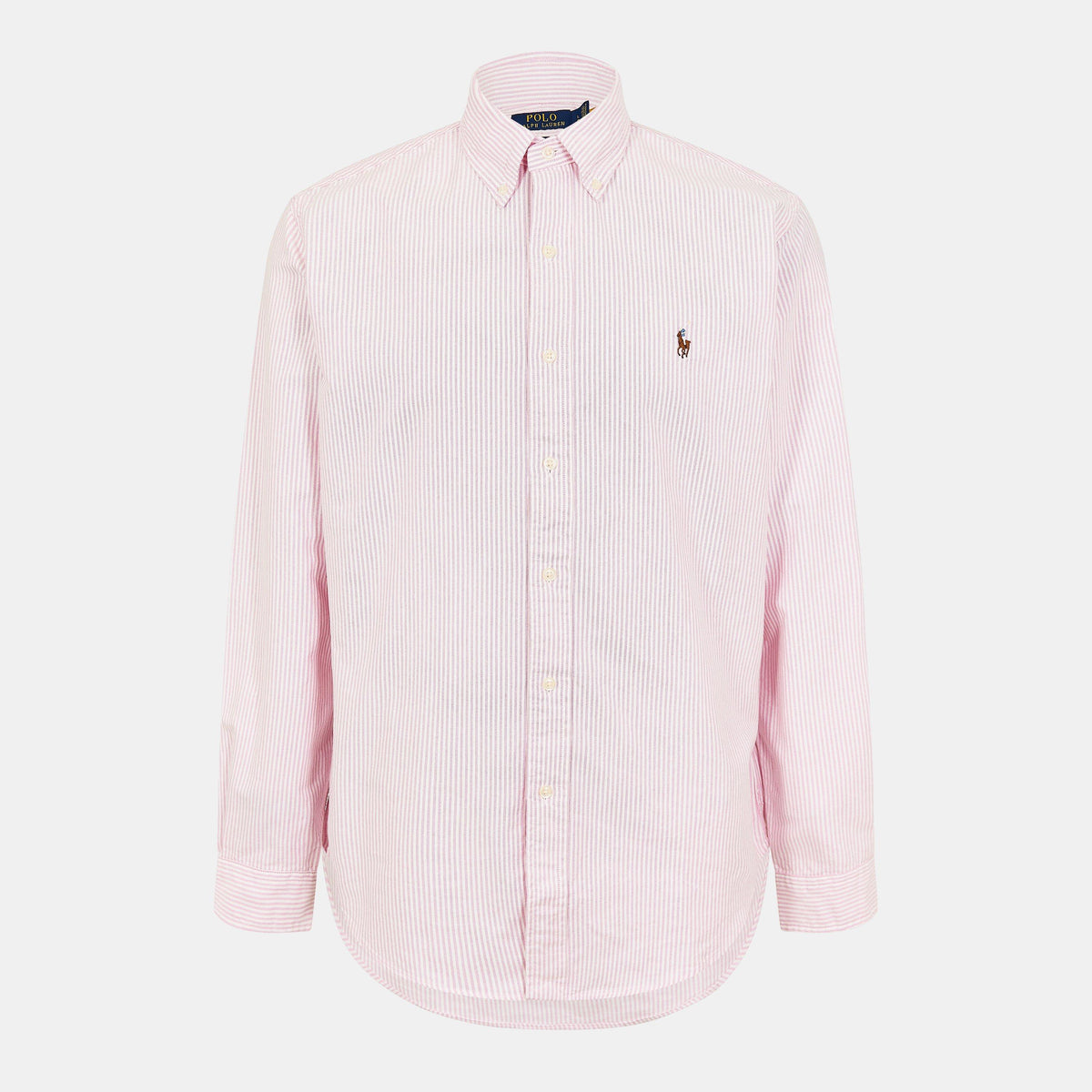 Men's Oxford Striped Long-Sleeve Patterned Shirt