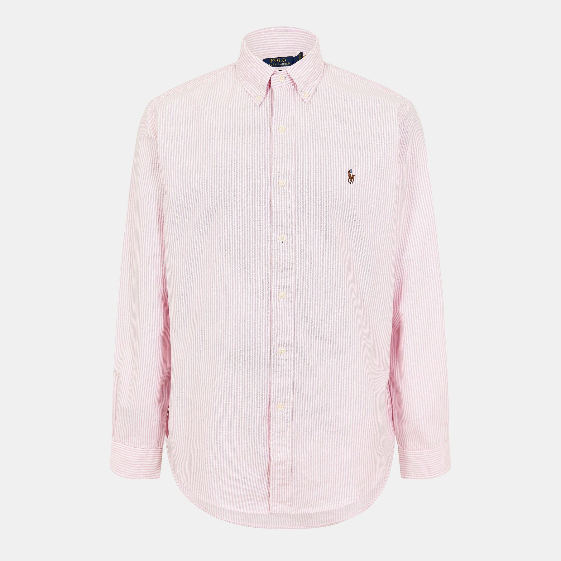 Men's Oxford Striped Long-Sleeve Patterned Shirt