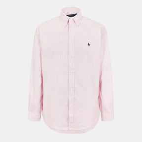 Men's Oxford Striped Long-Sleeve Patterned Shirt