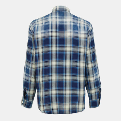 DSQ Vintage Long Sleeve Patterned Relaxed Fit Shirt