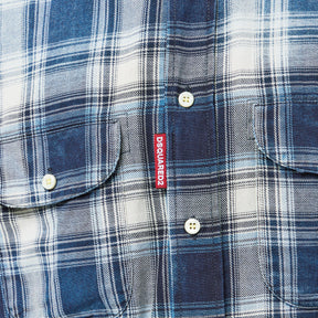 Men's DSQ Vintage Long-Sleeve Patterned Shirt