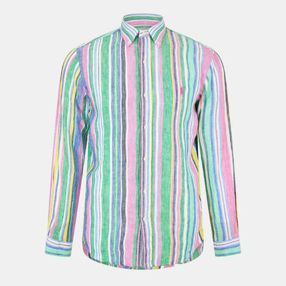 Men's Long-Sleeve Patterned Shirt