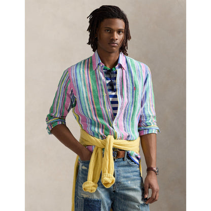Long Sleeve Patterned Shirt