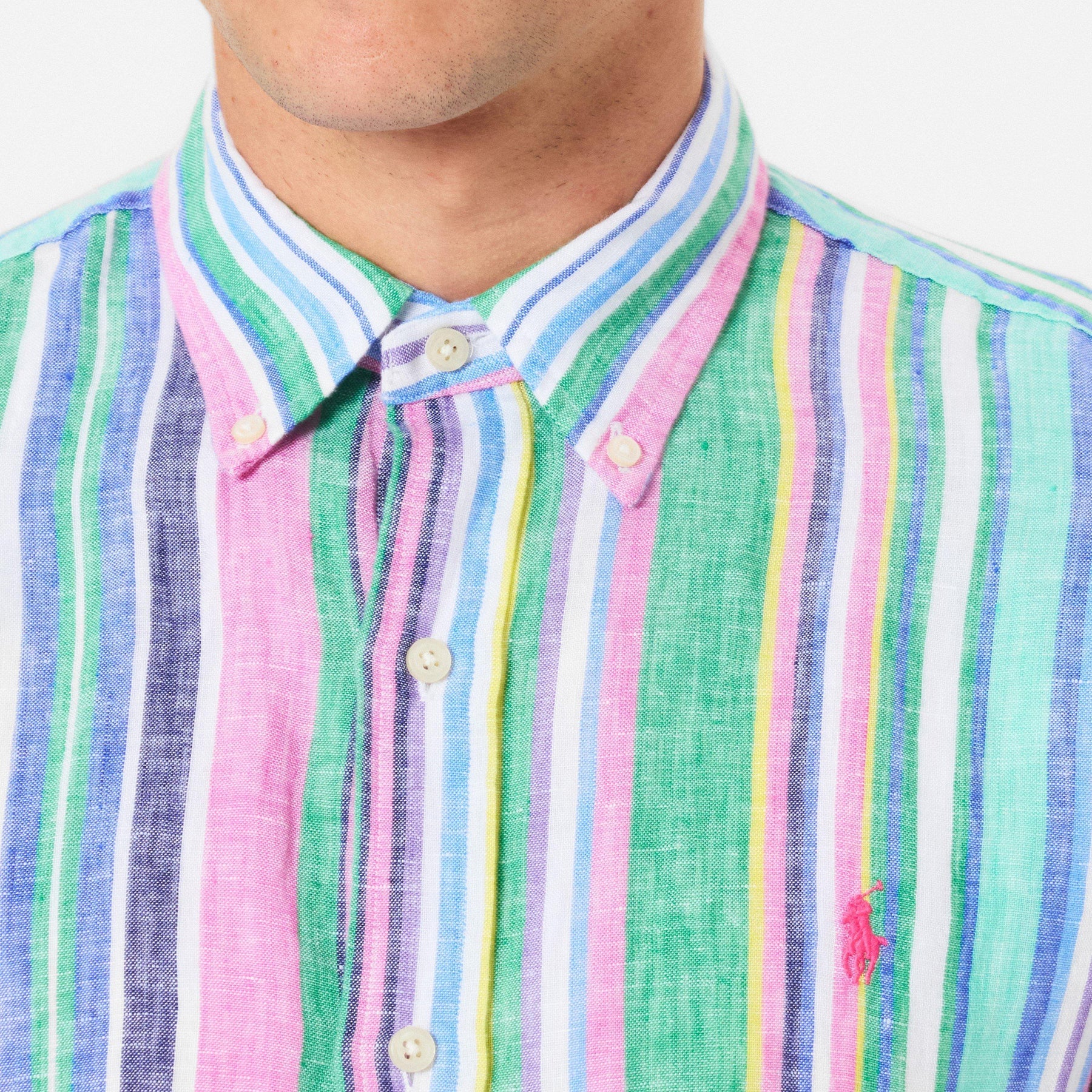 Men's Long-Sleeve Patterned Shirt
