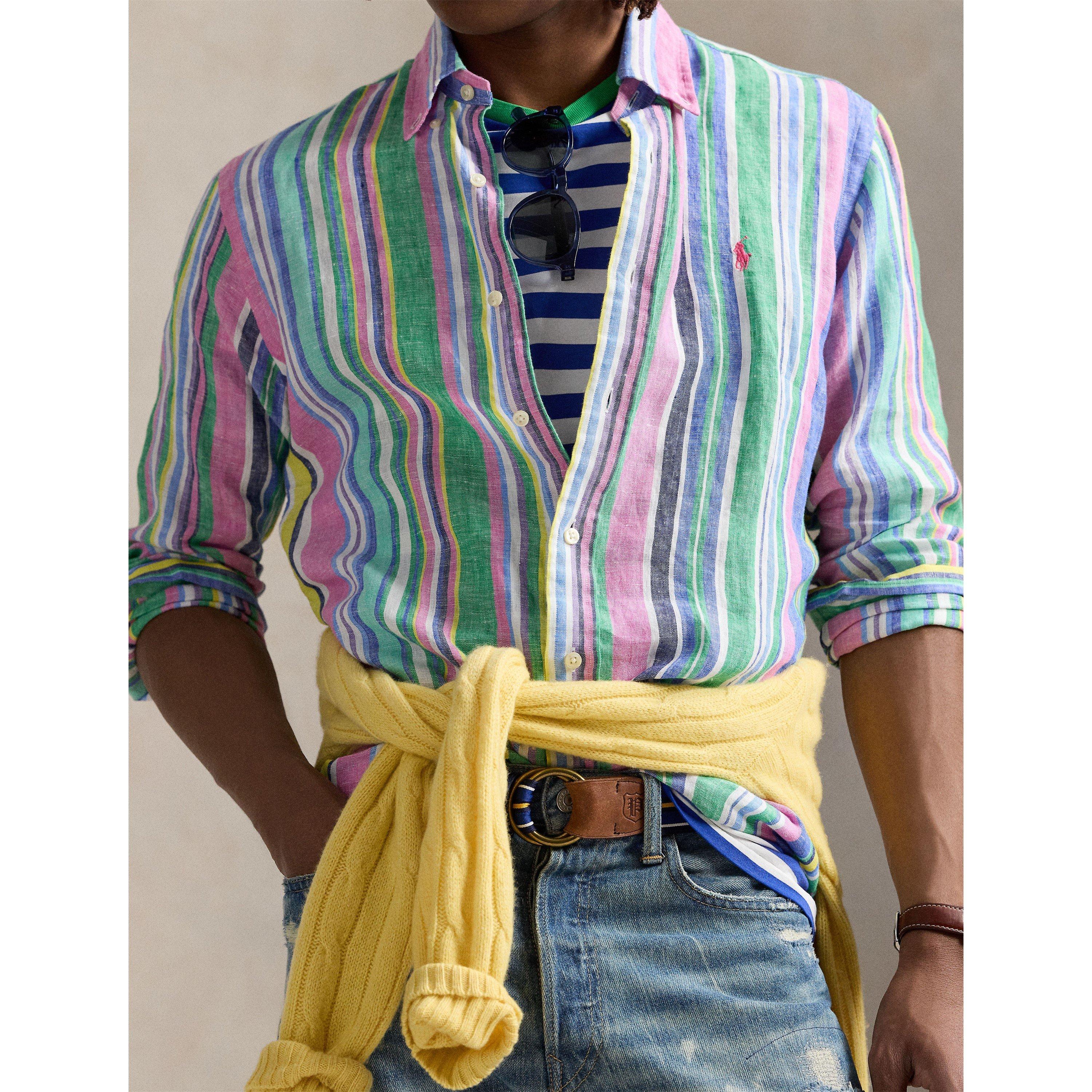 Long Sleeve Patterned Shirt