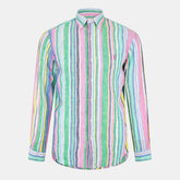 Men's Long-Sleeve Patterned Shirt