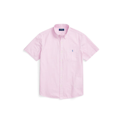 Striped Seersucker Short Sleeve Shirt