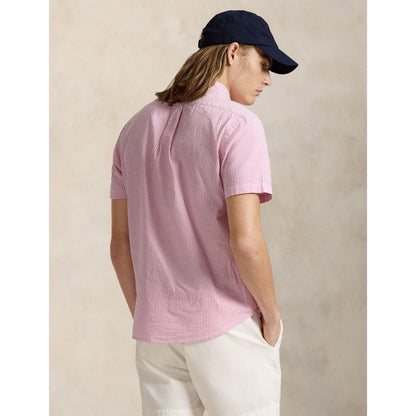Striped Seersucker Short Sleeve Shirt