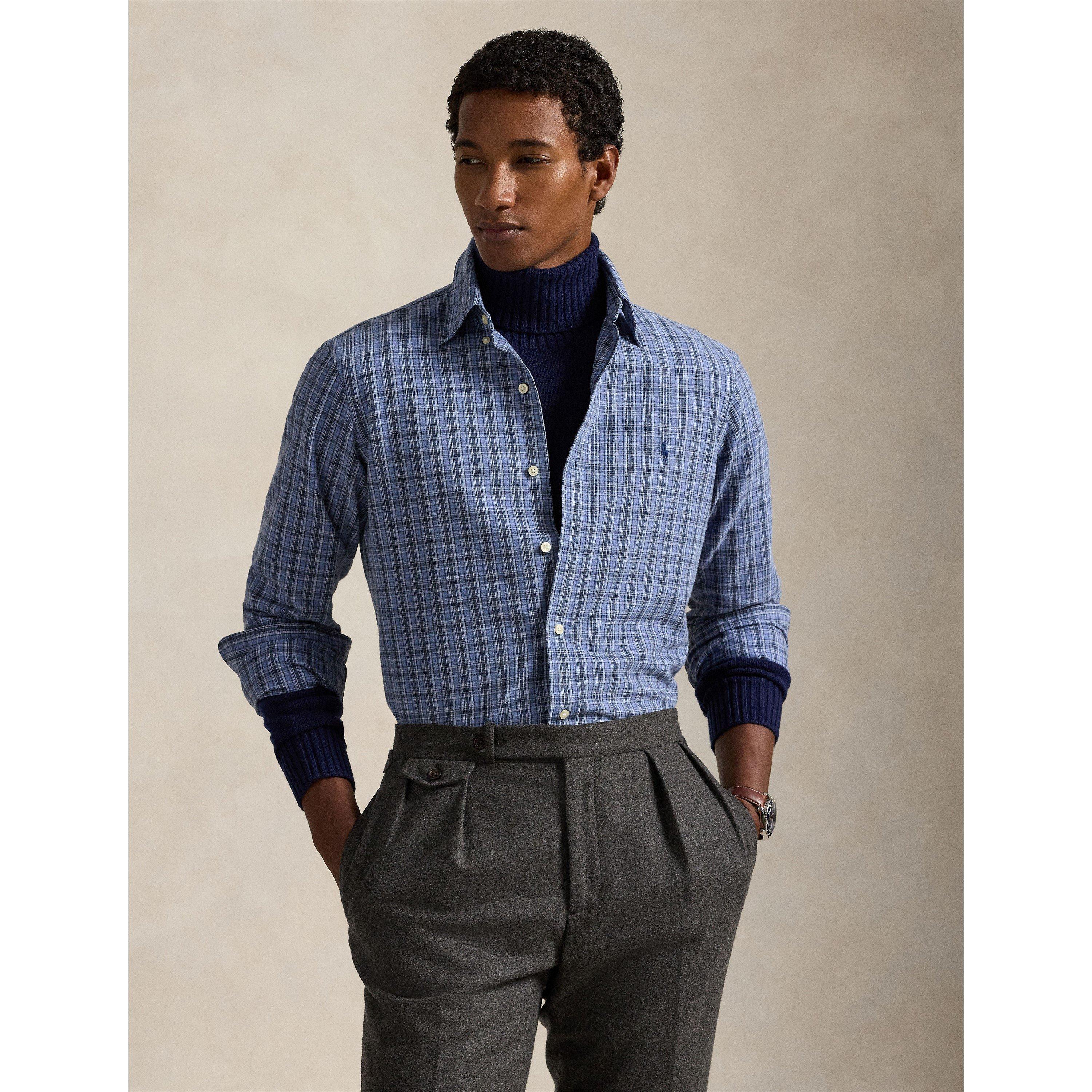 BrushOxf Long Sleeve Patterned Shirt