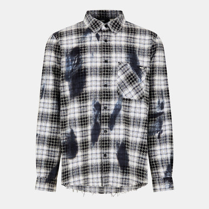 Patterned Long Sleeve Tailored Fit Shirt