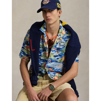Short Sleeve Patterned Shirt