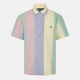 Men's Fun Seersucker Short-Sleeve Patterned Shirt