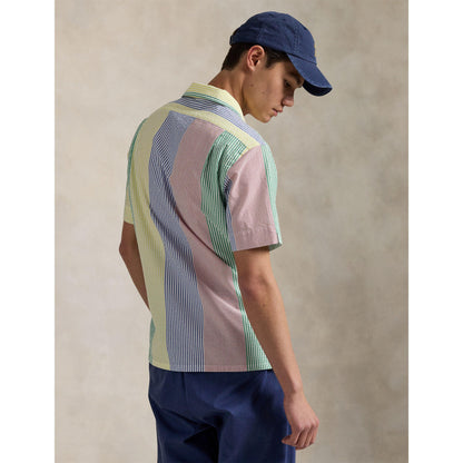 Fun Seersucker Short-Sleeve Patterned Shirt