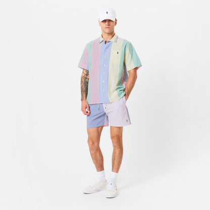 Men's Fun Seersucker Short-Sleeve Patterned Shirt