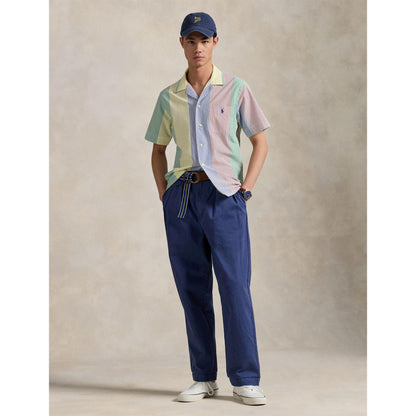 Fun Seersucker Short-Sleeve Patterned Shirt